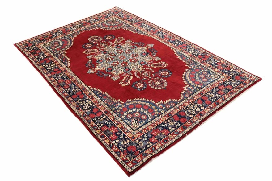 yazd-teppich-302x202-cm-mit-floralen-motiven-handgeknupft-perserteppich-3 Yazd Persian Rug — hand-knotted, 300 × 201 cm, Wool
