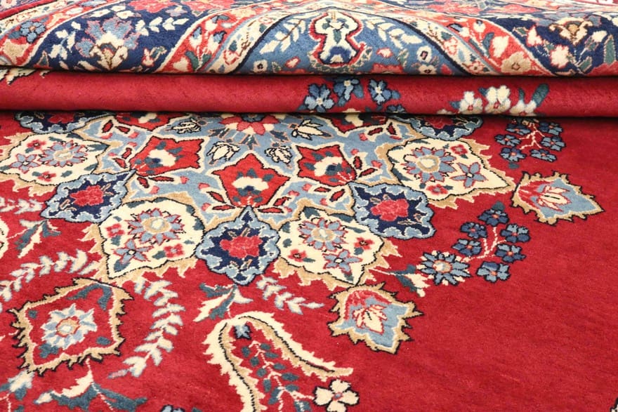 yazd-teppich-302x202-cm-mit-floralen-motiven-handgeknupft-perserteppich-6 Yazd Persian Rug — hand-knotted, 300 × 201 cm, Wool
