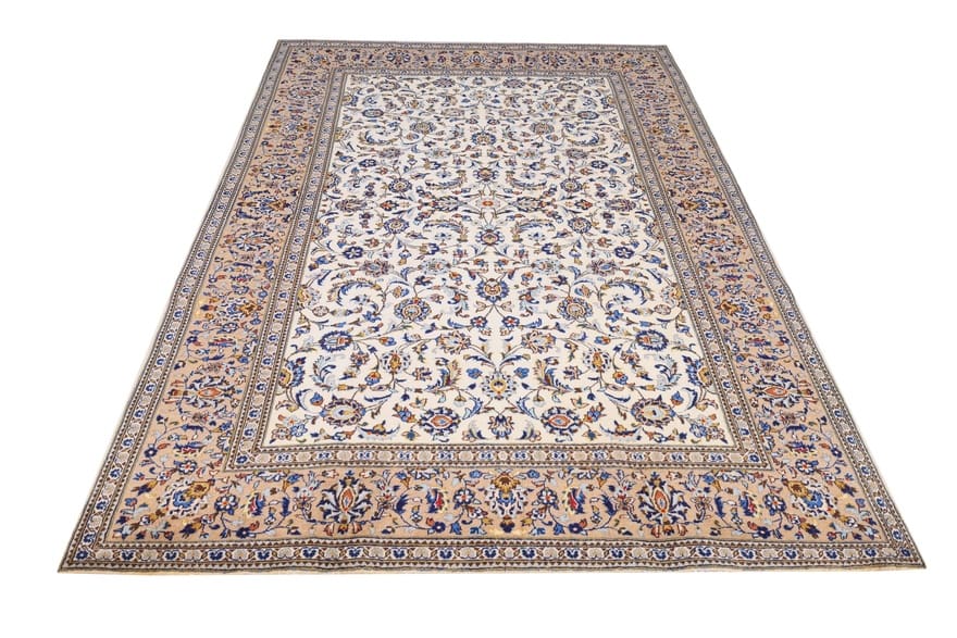 keshan-teppich-312x201-cm-handgeknupft-klassisches-blumenmuster-3 Persian Rug Kashan 312x201 cm Wool Hand-knotted