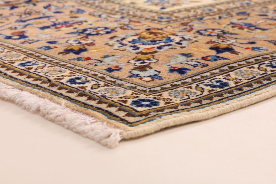 keshan-teppich-312x201-cm-handgeknupft-klassisches-blumenmuster-4 Persian Rug Kashan 312x201 cm Wool Hand-knotted
