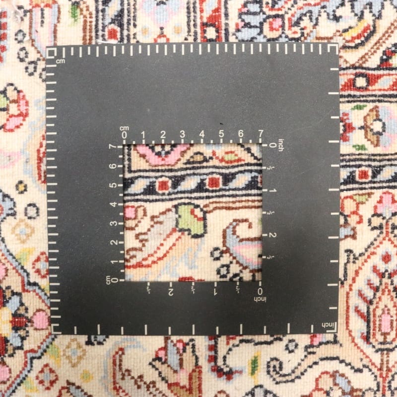 Moud Persian Rug — hand-knotted, 203 × 155 cm, Wool & Silk