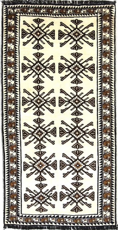 Shiraz Persian Rug 199 × 100 cm, Wool, hand-knotted