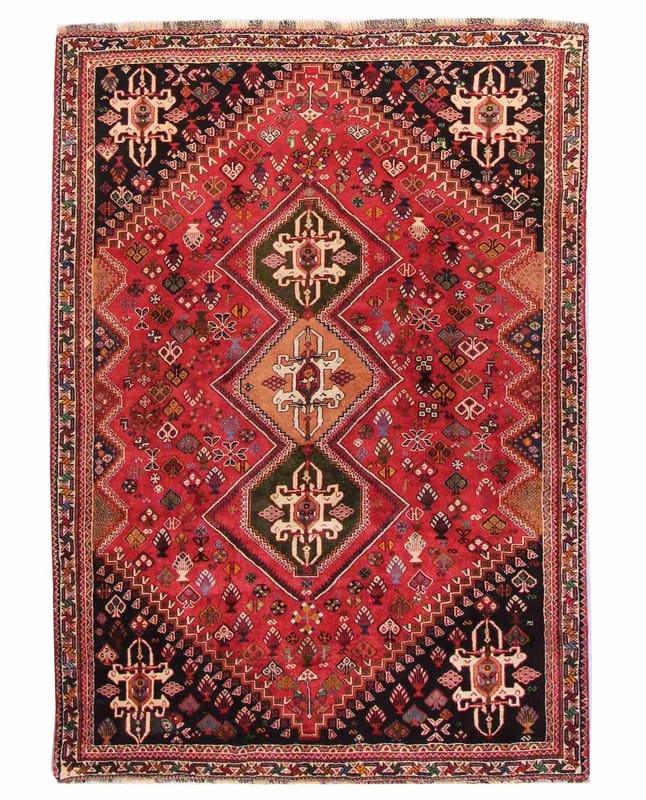 ghashghai-orientteppich-273x179-cm-handgeknupft-100-wolle Qashqai Persian Rug 271 × 178 cm, hand-knotted