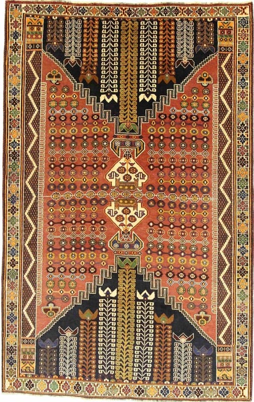 Qashqai Persian Rug — hand-knotted, 270 × 171 cm
