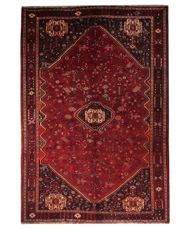 Qashqai Persian Rug 282 × 178 cm, Wool, hand-knotted