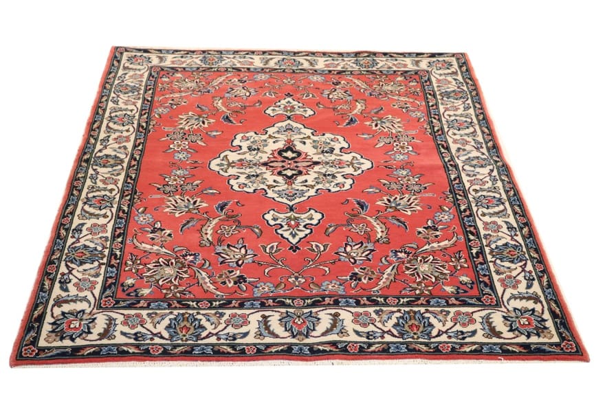 Sarouk Farahan Persian Rug — hand-knotted, 205 × 142 cm, Wool