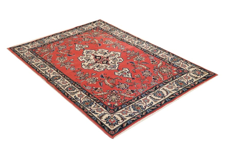 Sarouk Farahan Persian Rug — hand-knotted, 205 × 142 cm, Wool