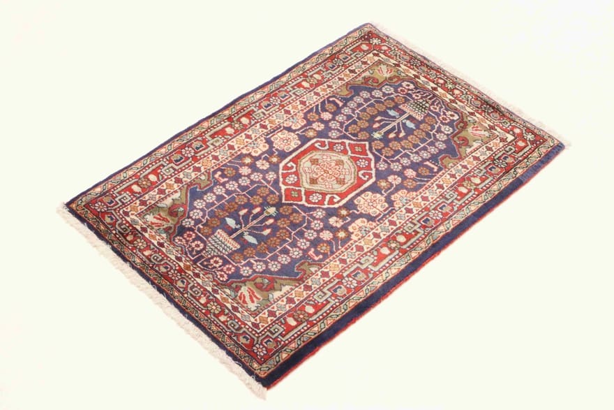 Hand-Knotted Wool Sarouk Farahan Persian Rug, 107 × 70 cm