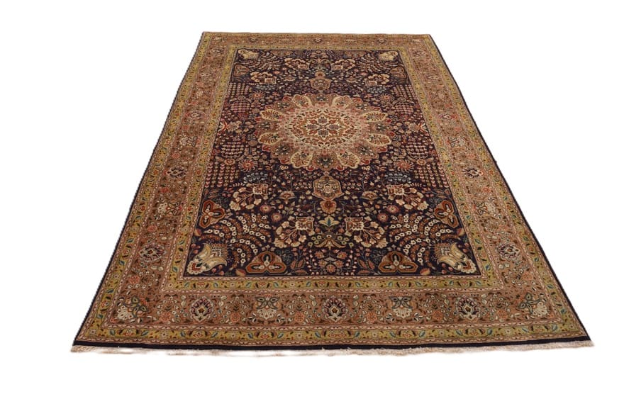 Tabriz Persian Rug — hand-knotted, 318 × 200 cm, Wool & Silk