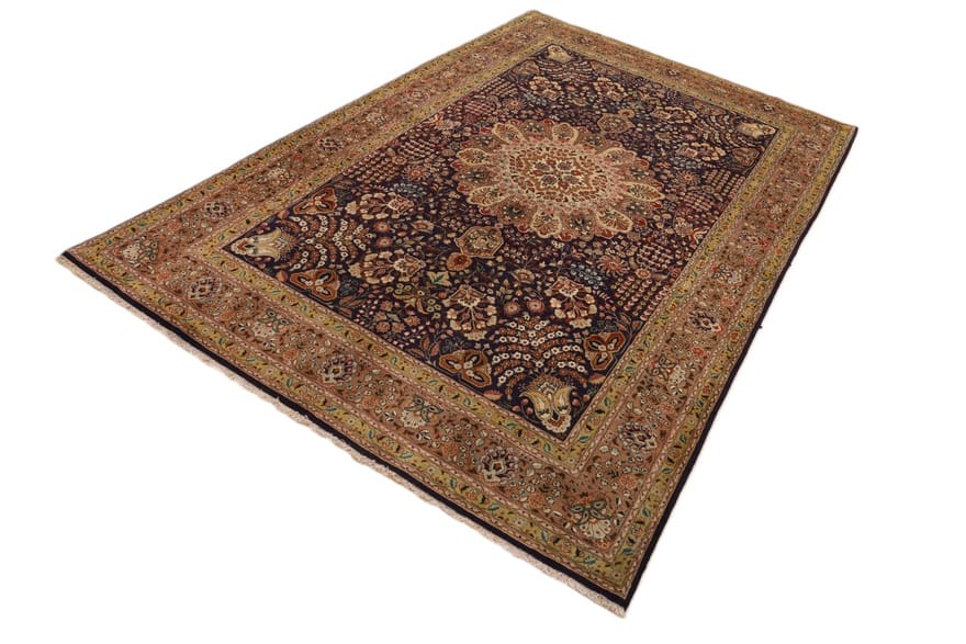 Tabriz Persian Rug — hand-knotted, 318 × 200 cm, Wool & Silk