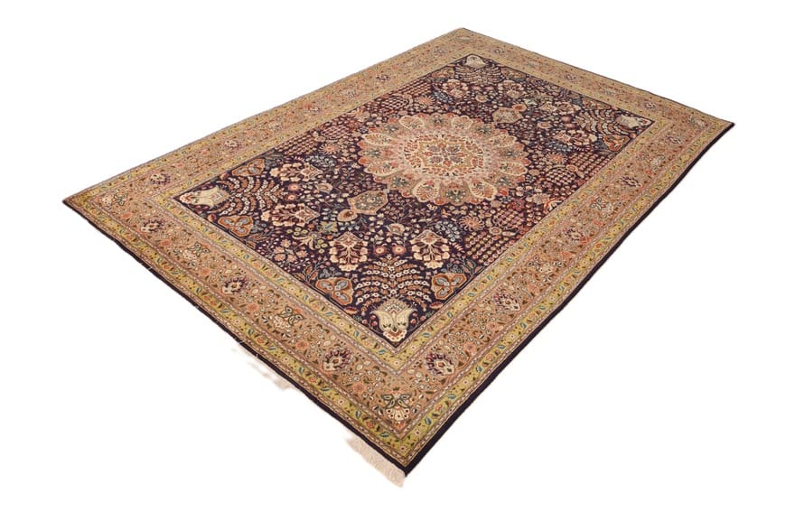 Tabriz Persian Rug — hand-knotted, 318 × 200 cm, Wool & Silk