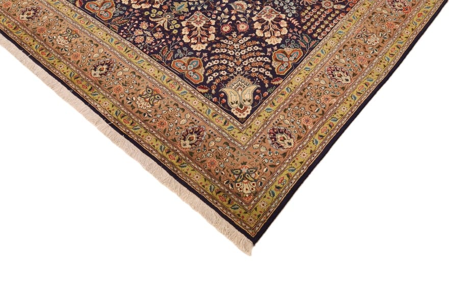 Tabriz Persian Rug — hand-knotted, 318 × 200 cm, Wool & Silk
