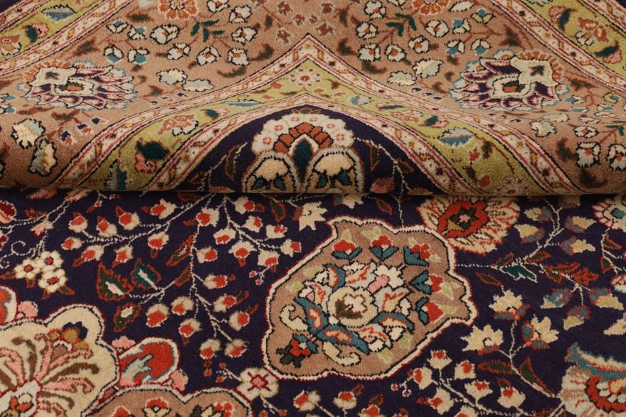 Tabriz Persian Rug — hand-knotted, 318 × 200 cm, Wool & Silk