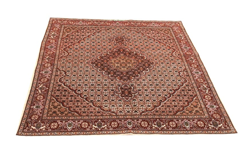 Tabriz Persian Rug — hand-knotted, 203 × 155 cm, Wool & Silk