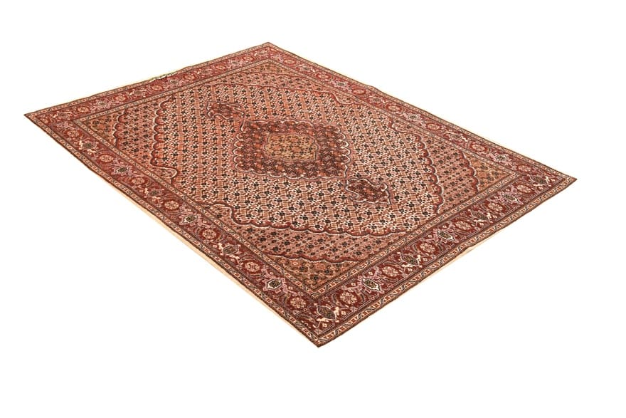 Tabriz Persian Rug — hand-knotted, 203 × 155 cm, Wool & Silk