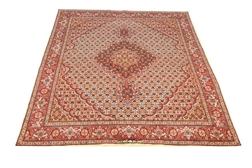 Tabriz Persian Rug — hand-knotted, 203 × 155 cm, Wool & Silk