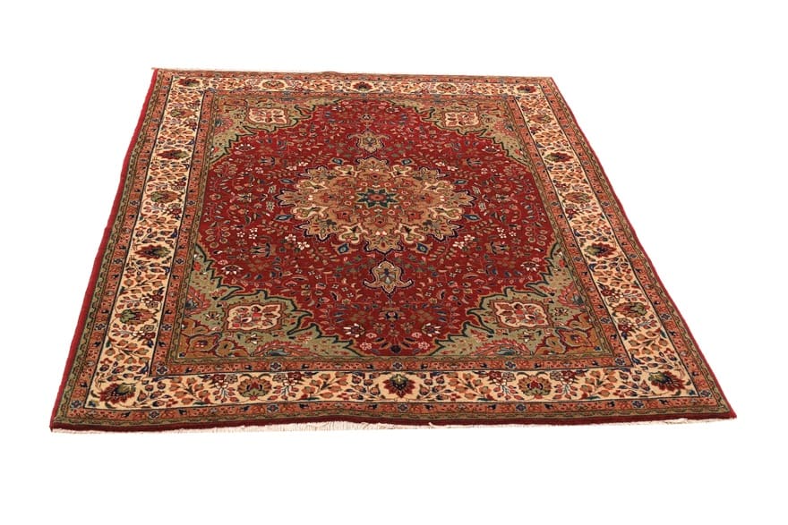 Tabriz Persian Rug 195 × 147 cm, Wool, hand-knotted