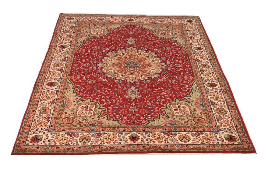 Tabriz Persian Rug 195 × 147 cm, Wool, hand-knotted
