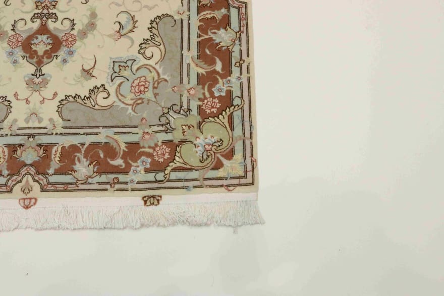 Tabriz Persian Rug — hand-knotted, 155 × 104 cm, Wool & Silk
