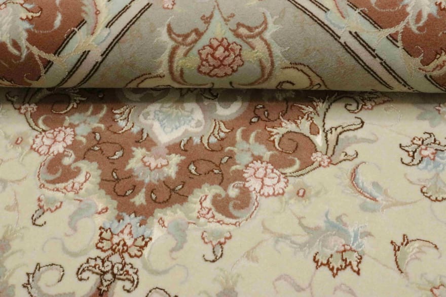 Tabriz Persian Rug — hand-knotted, 155 × 104 cm, Wool & Silk