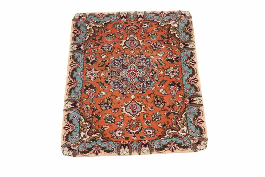 tabriz-50-raj-teppich-84x56-cm-handgeknupft-perserteppich-2 Tabriz Persian Rug — hand-knotted, 82 × 55 cm, Wool