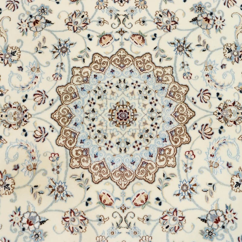 exklusiver-nain-6la-teppich-159x107-cm-handgeknupft-persien-5 Hand-Knotted Wool & Silk Nain Persian Rug, 157 × 106 cm