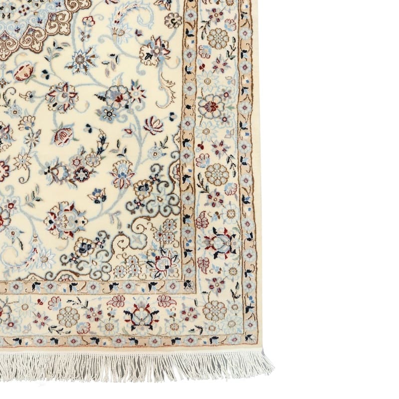 exklusiver-nain-6la-teppich-159x107-cm-handgeknupft-persien-6 Hand-Knotted Wool & Silk Nain Persian Rug, 157 × 106 cm