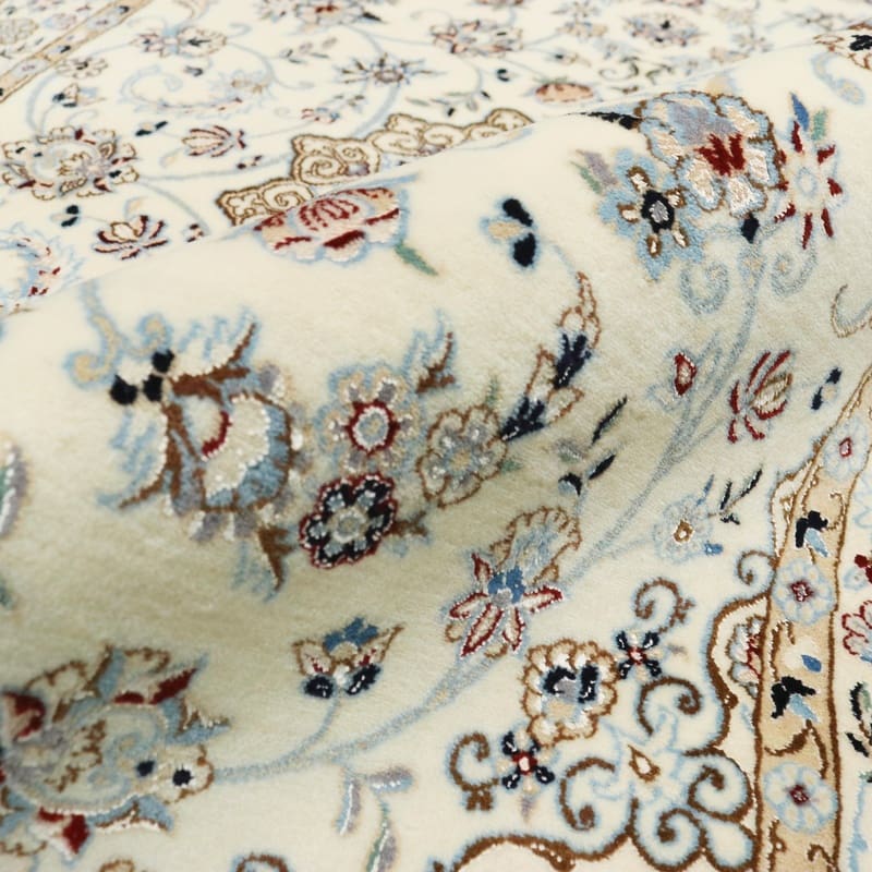 exklusiver-nain-6la-teppich-159x107-cm-handgeknupft-persien-8 Hand-Knotted Wool & Silk Nain Persian Rug, 157 × 106 cm