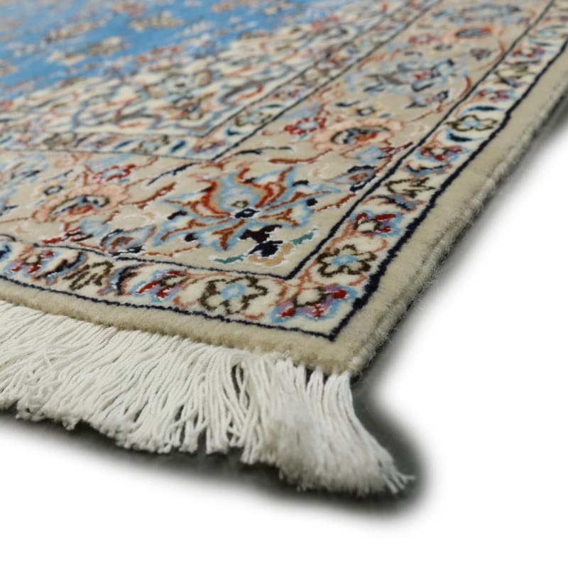 exquisiter-nain-6la-teppich-148x101-cm-konigsblau-handgeknupft-7 Hand-Knotted Wool & Silk Nain Persian Rug, 146 × 100 cm
