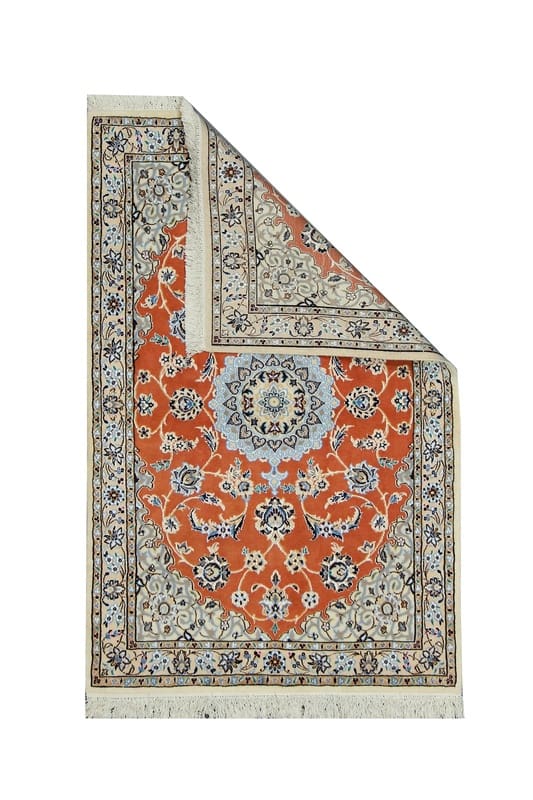 Nain Persian Rug 152 × 94 cm, Wool & Silk, hand-knotted