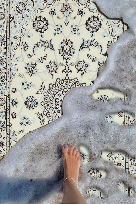 Nain Persian Rug — hand-knotted, 137 × 82 cm, Wool & Silk