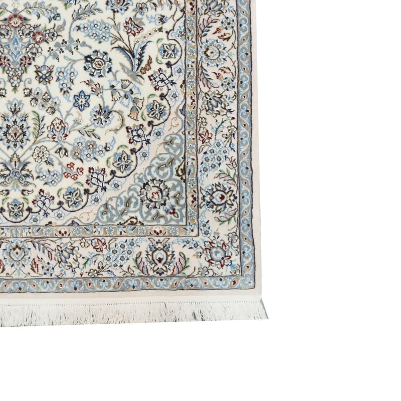 Nain Persian Rug — hand-knotted, 168 × 107 cm, Wool & Silk