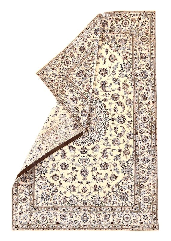 Nain Persian Rug 214 × 143 cm, Wool & Silk, hand-knotted