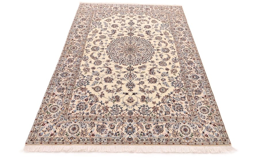 Nain Persian Rug 214 × 143 cm, Wool & Silk, hand-knotted