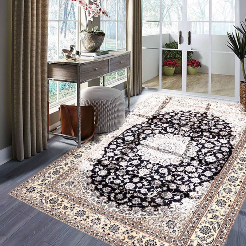 Nain Persian Rug 293 × 203 cm, Wool & Silk, hand-knotted
