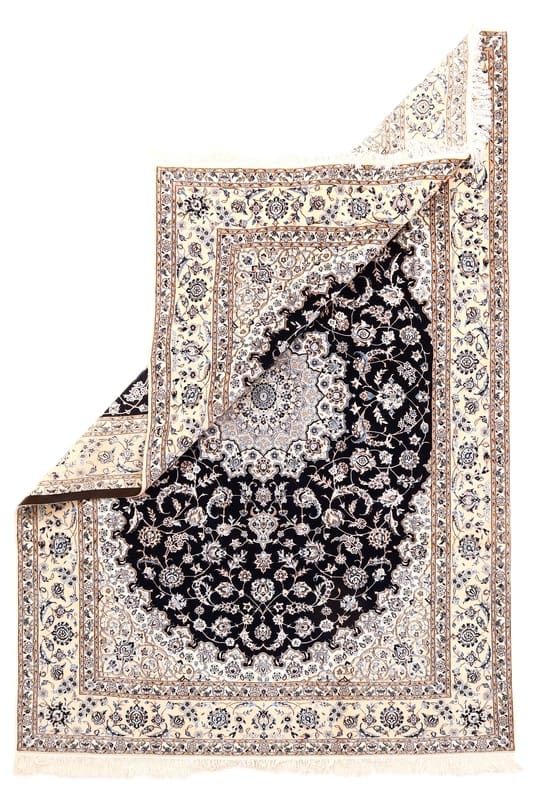 Nain Persian Rug 293 × 203 cm, Wool & Silk, hand-knotted