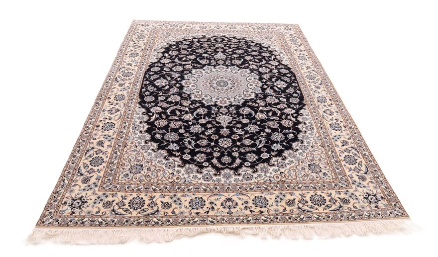 Nain Persian Rug 293 × 203 cm, Wool & Silk, hand-knotted