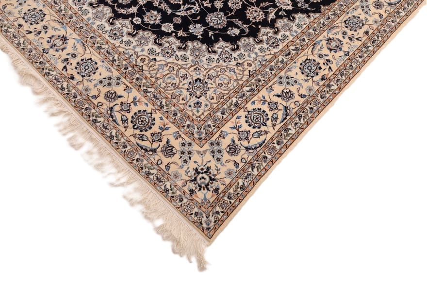 Nain Persian Rug 293 × 203 cm, Wool & Silk, hand-knotted