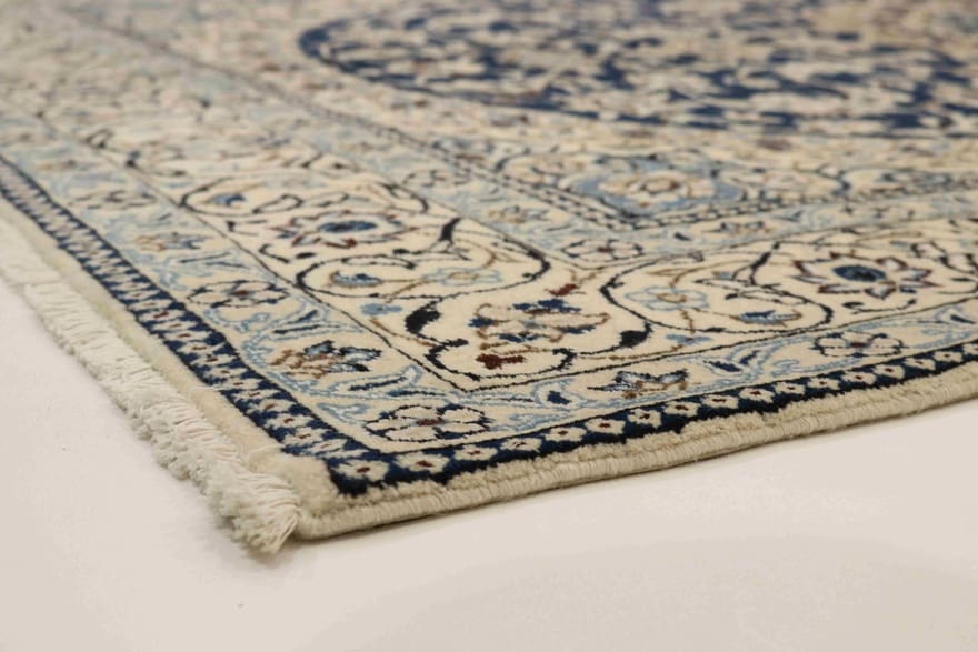 Nain Persian Rug 240 × 145 cm, Wool & Silk, hand-knotted