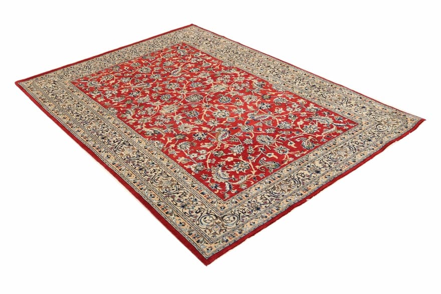 exklusiver-nain-teppich-286x199-cm-handgeknupft-in-rot-beige-2 Nain Persian Rug — hand-knotted, 284 × 198 cm, Wool & Silk