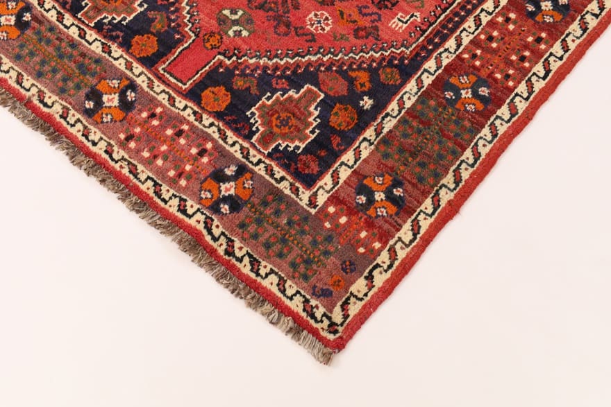 Shiraz Persian Rug — hand-knotted, 154 × 102 cm, Wool