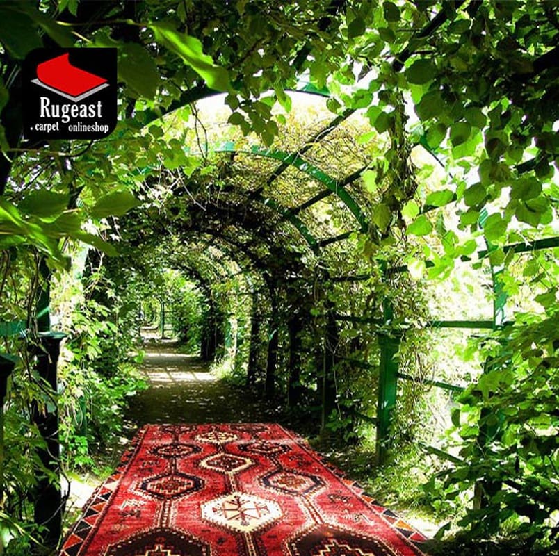 Shiraz Persian Rug — hand-knotted, 267 × 129 cm, Wool