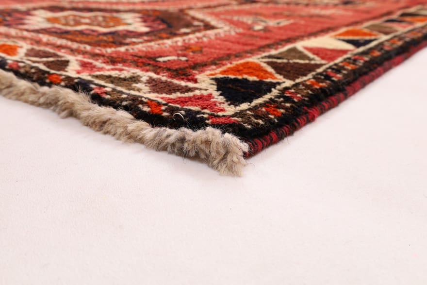 Shiraz Persian Rug — hand-knotted, 267 × 129 cm, Wool