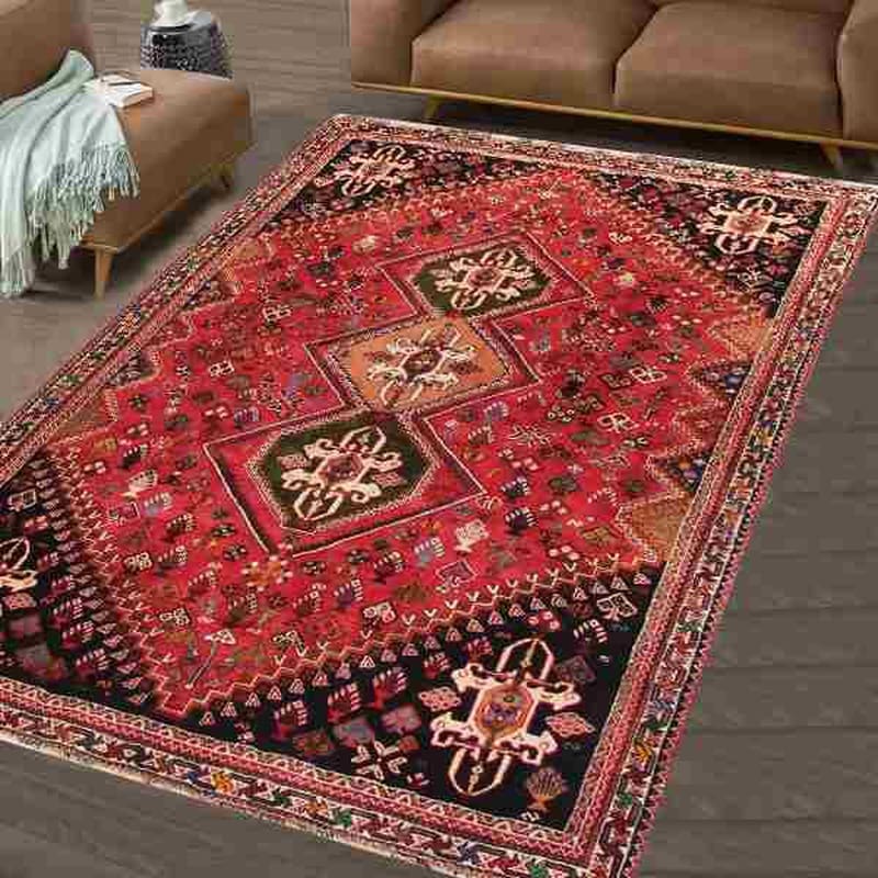 ghashghai-orientteppich-273x179-cm-handgeknupft-100-wolle-1 Qashqai Persian Rug 271 × 178 cm, hand-knotted