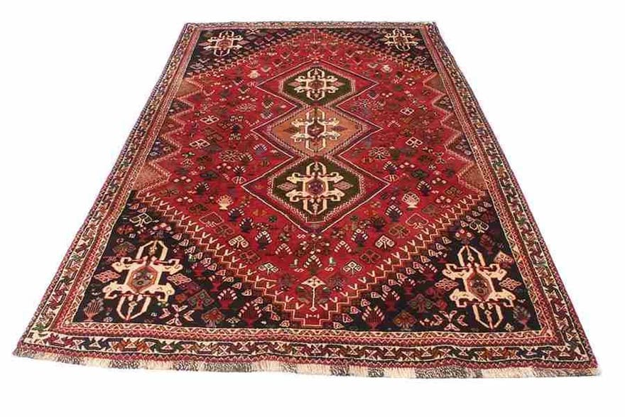 ghashghai-orientteppich-273x179-cm-handgeknupft-100-wolle-2 Qashqai Persian Rug 271 × 178 cm, hand-knotted