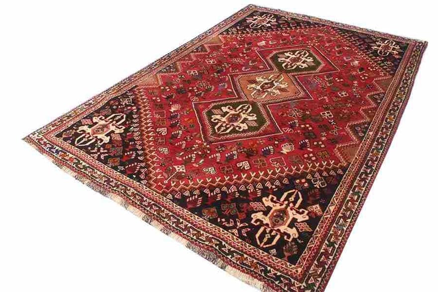ghashghai-orientteppich-273x179-cm-handgeknupft-100-wolle-3 Qashqai Persian Rug 271 × 178 cm, hand-knotted
