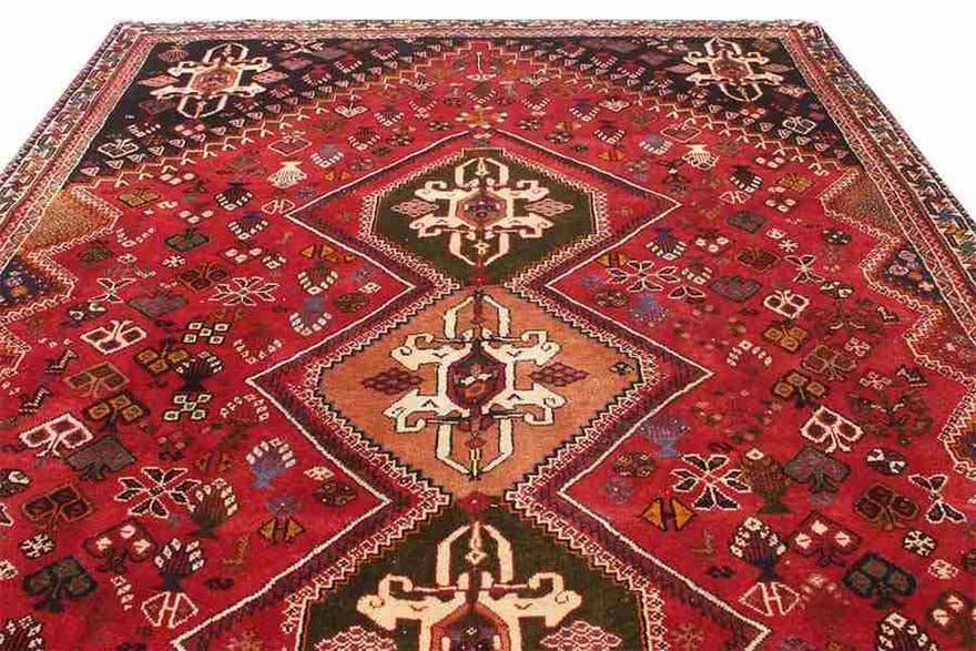 ghashghai-orientteppich-273x179-cm-handgeknupft-100-wolle-6 Qashqai Persian Rug 271 × 178 cm, hand-knotted