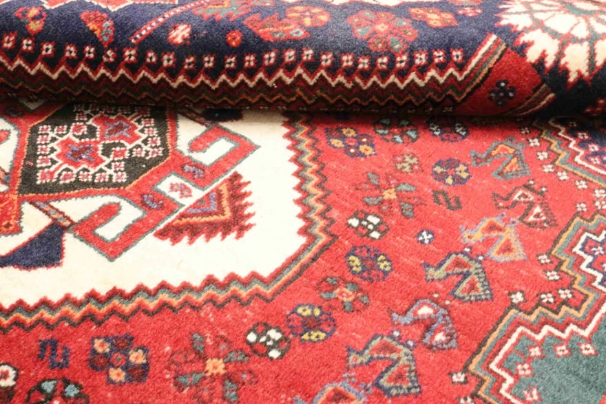 Qashqai Persian Rug — hand-knotted, 166 × 106 cm