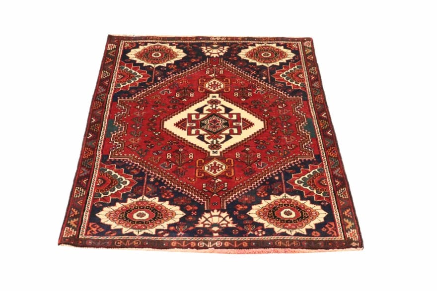 Qashqai Persian Rug — hand-knotted, 166 × 106 cm