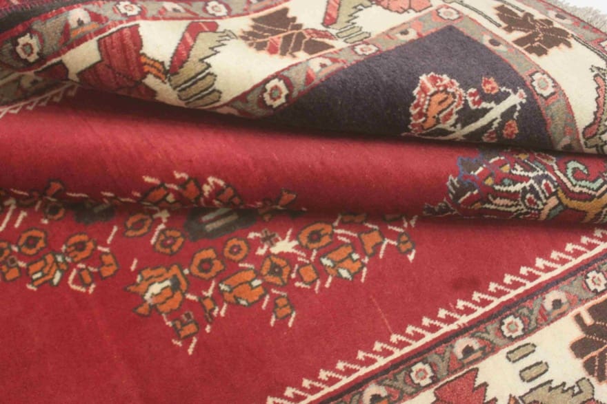 Qashqai Persian Rug — hand-knotted, 215 × 157 cm